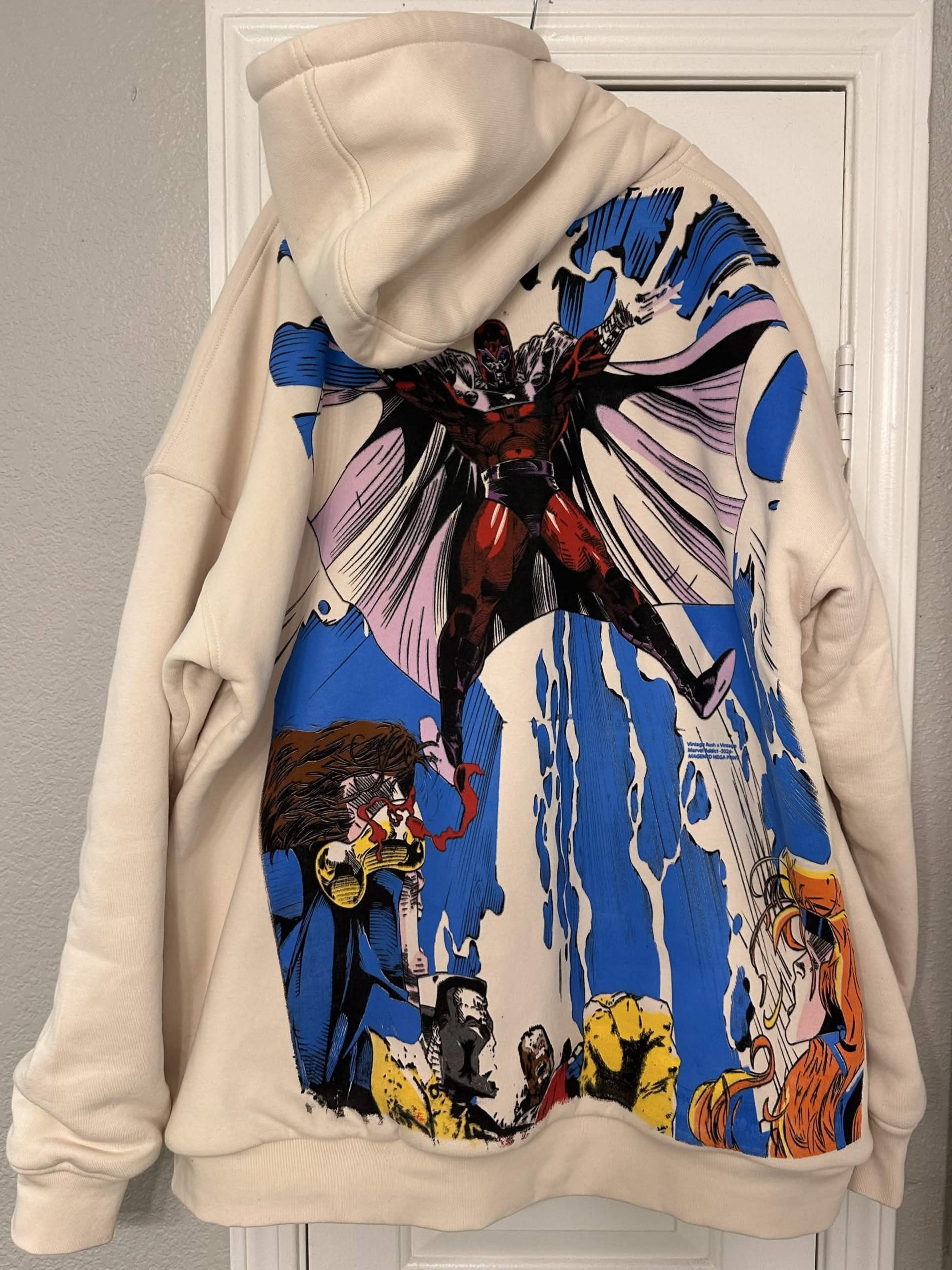 Magneto white hoodie back