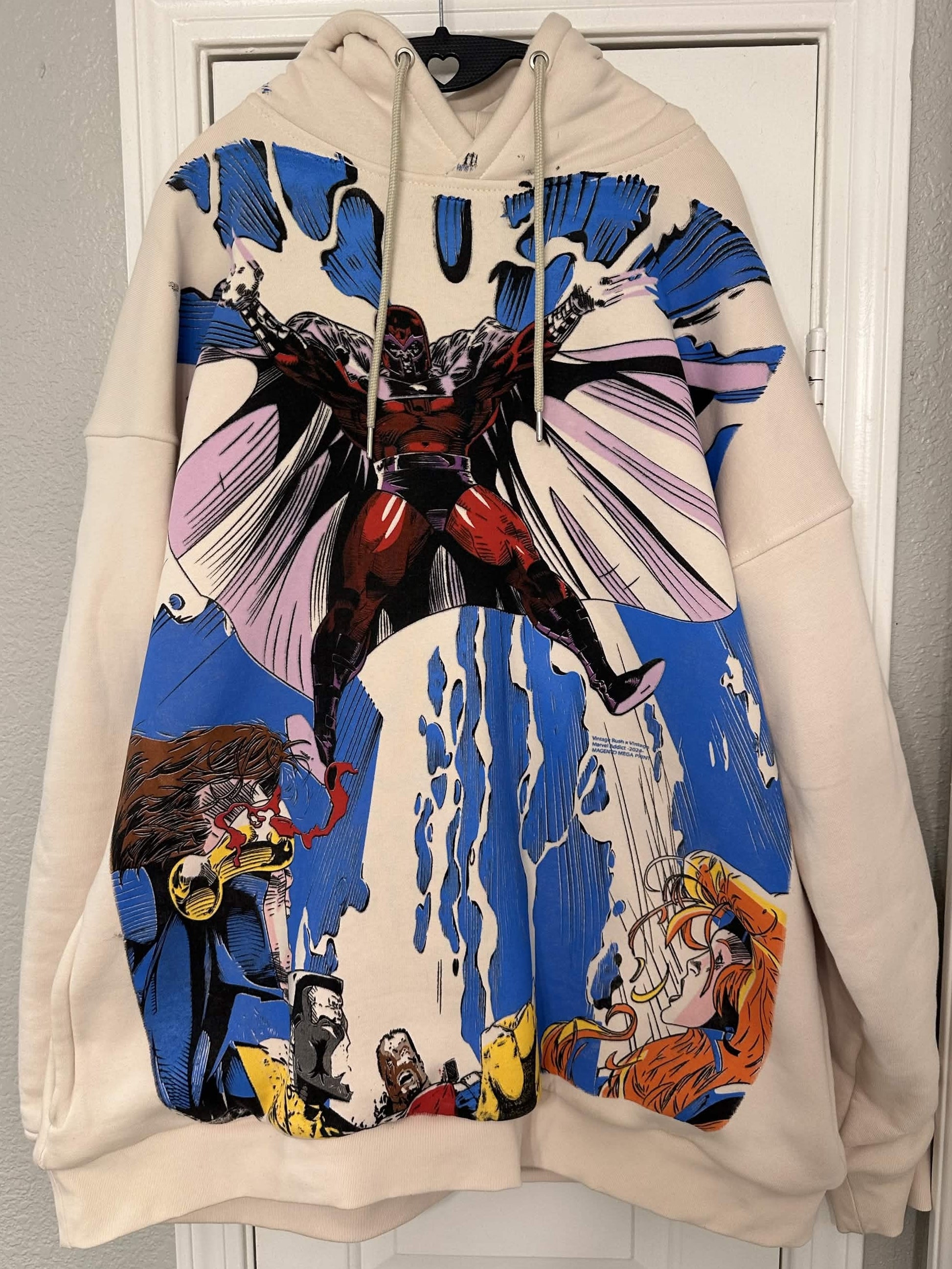 Magneto white hoodie front