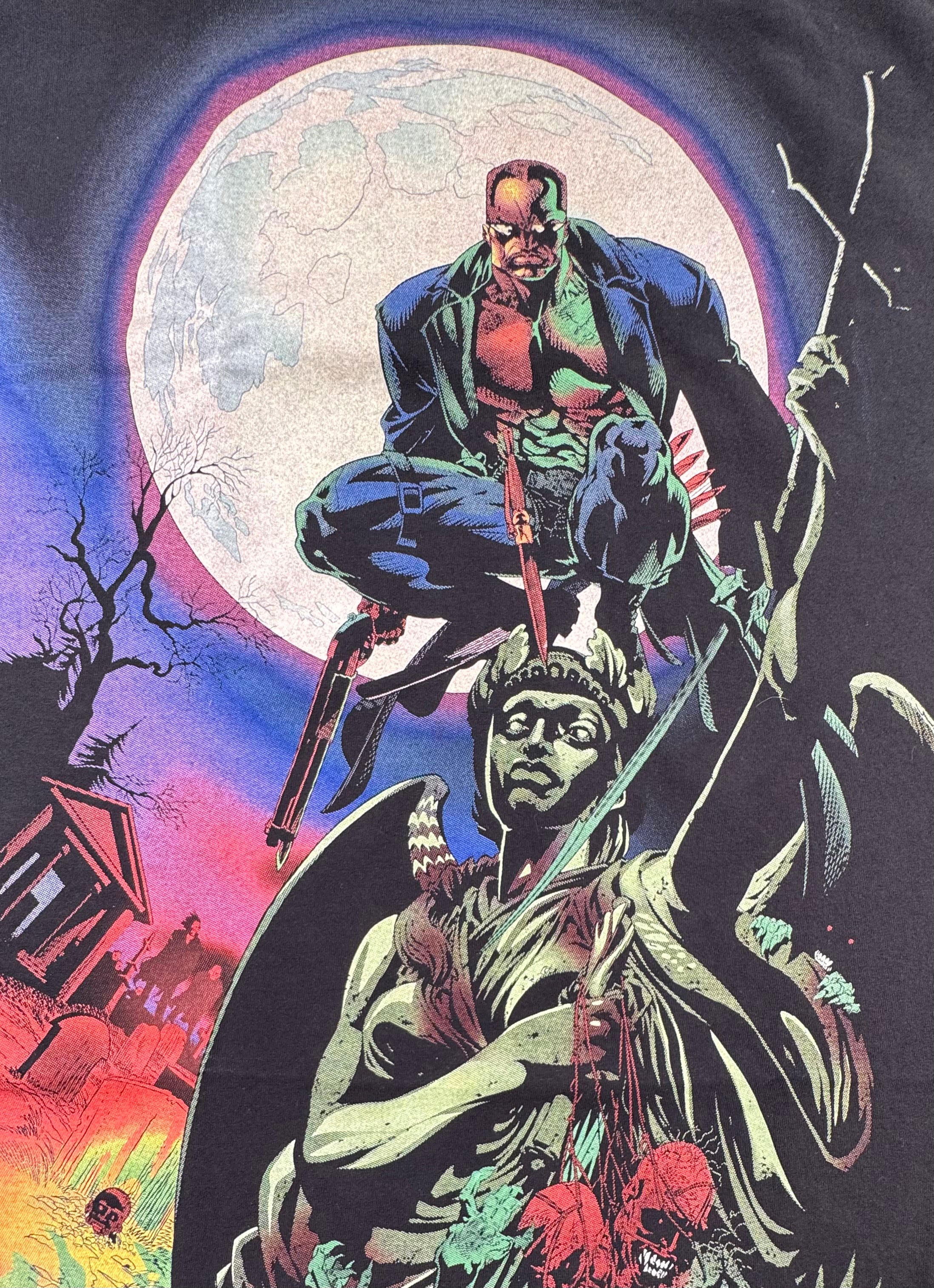 Marvel - Blade - Moon Statue Front Zoom