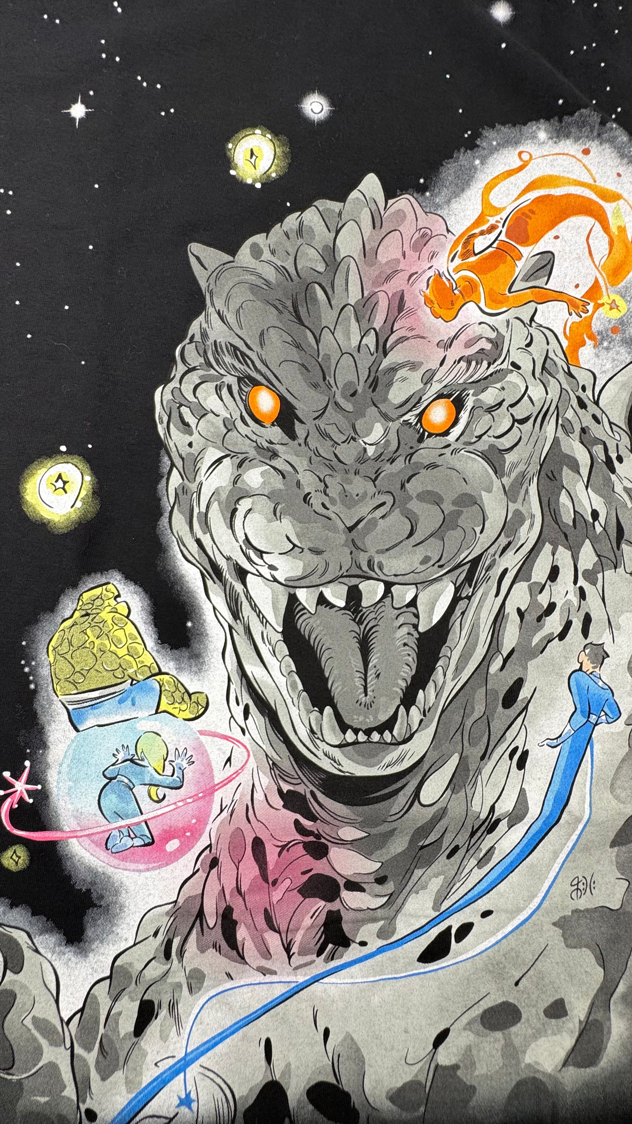 Marvel - Fantastic Four vs Godzilla Front Zoom