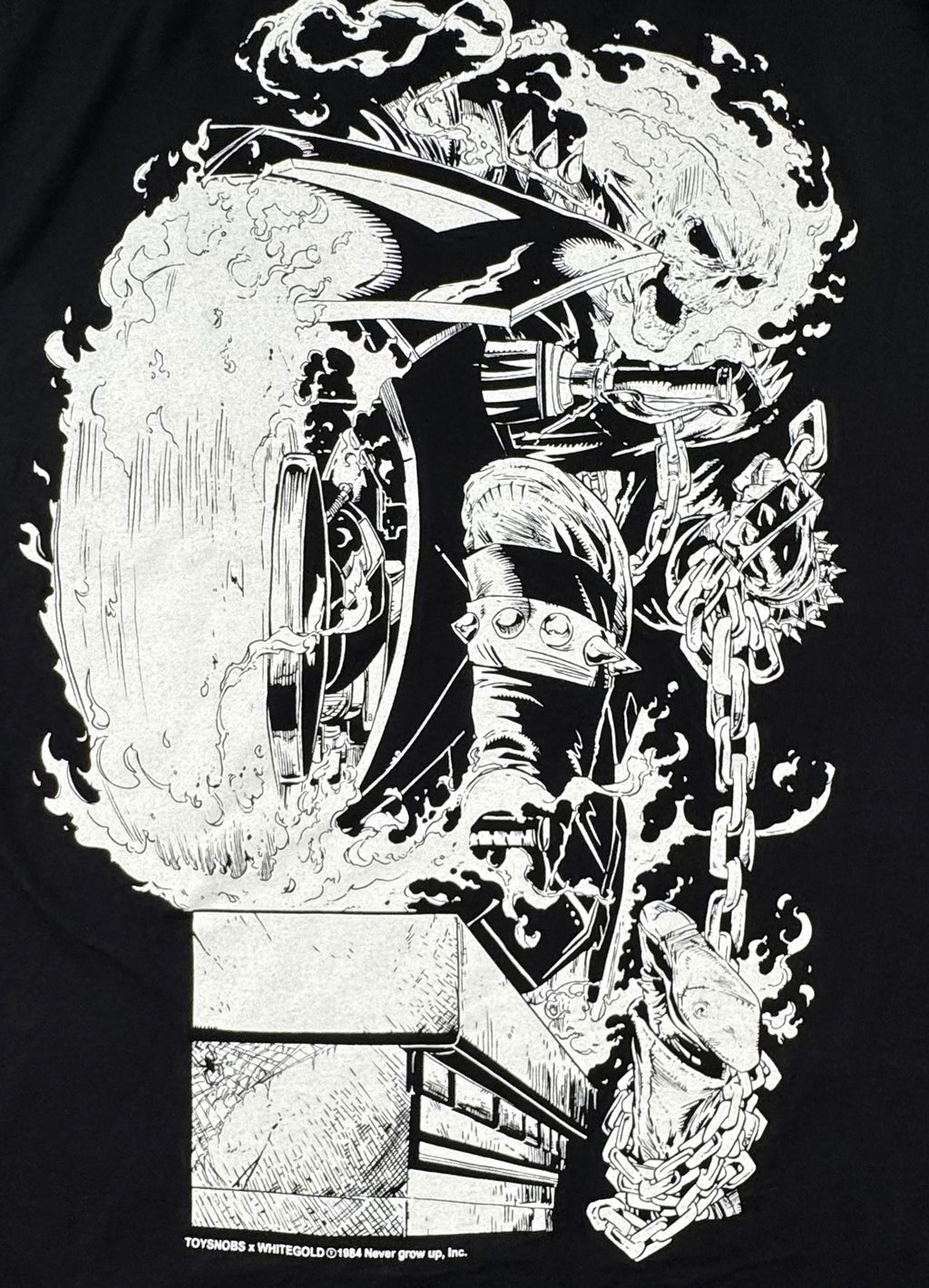 Marvel - Ghost Rider flaming skull embroidered Back Zoom
