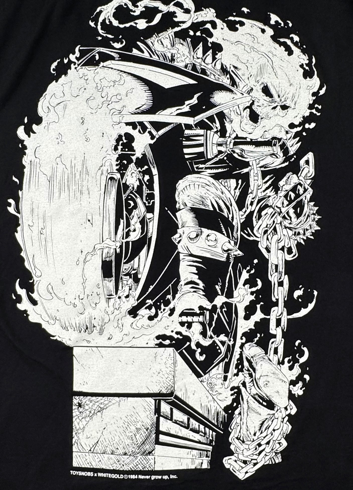 Marvel - Ghost Rider flaming skull embroidered Back Zoom