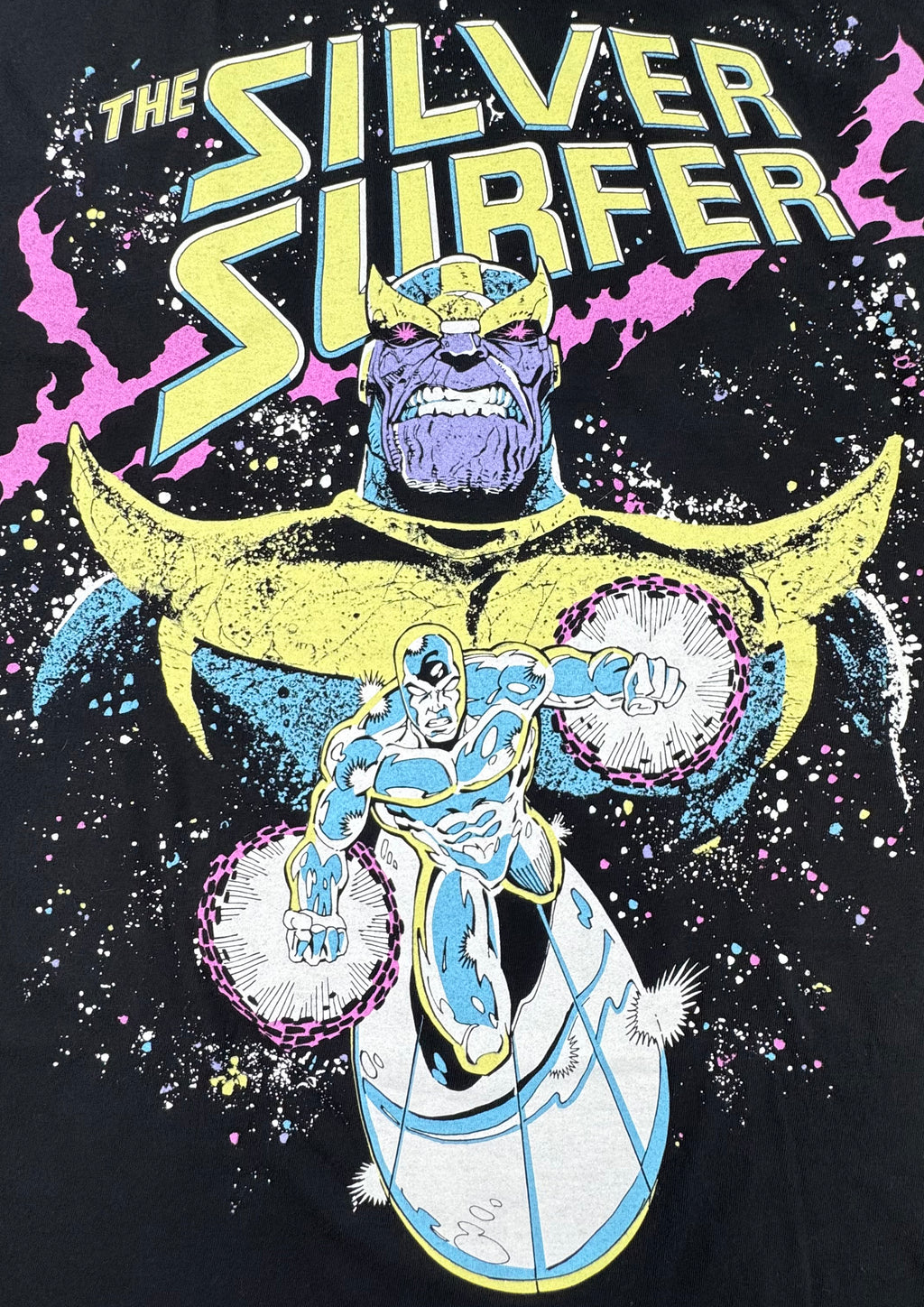 Marvel - Silver Surfer and Thanos Front Zoom