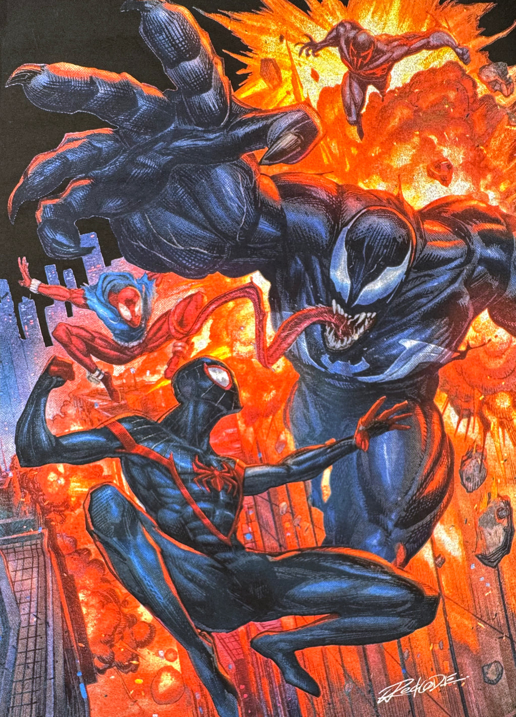 Marvel - Spider-Man 2099 and Miles Morales vs Venom Front Zoom