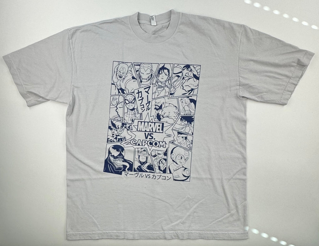 Marvel vs Capcom - Manga Panel - gray XL Front