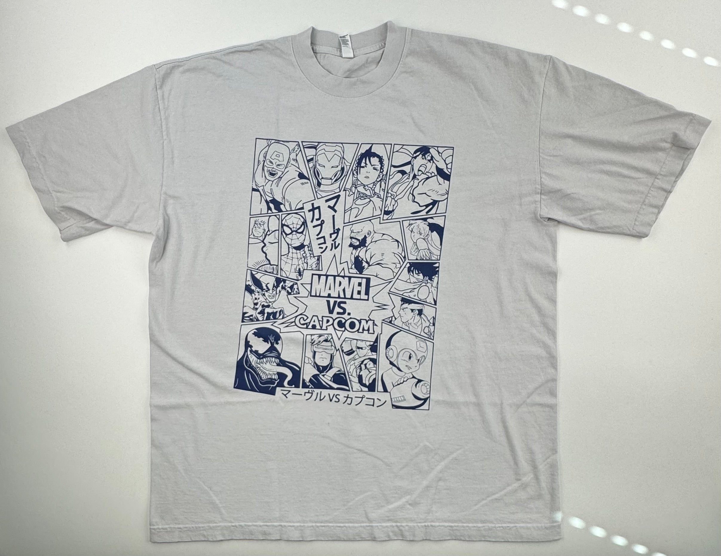 Marvel vs Capcom - Manga Panel - gray XL Front
