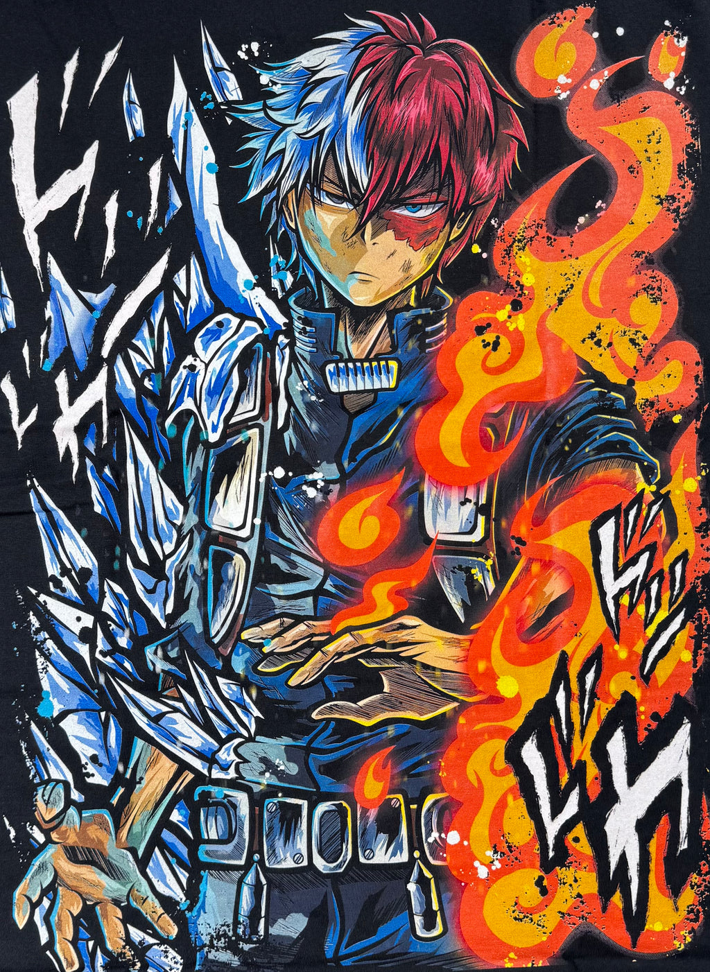 My Hero Academia - Shoto Todoroki - Half Cold, Half Hot T-Shirt - XL