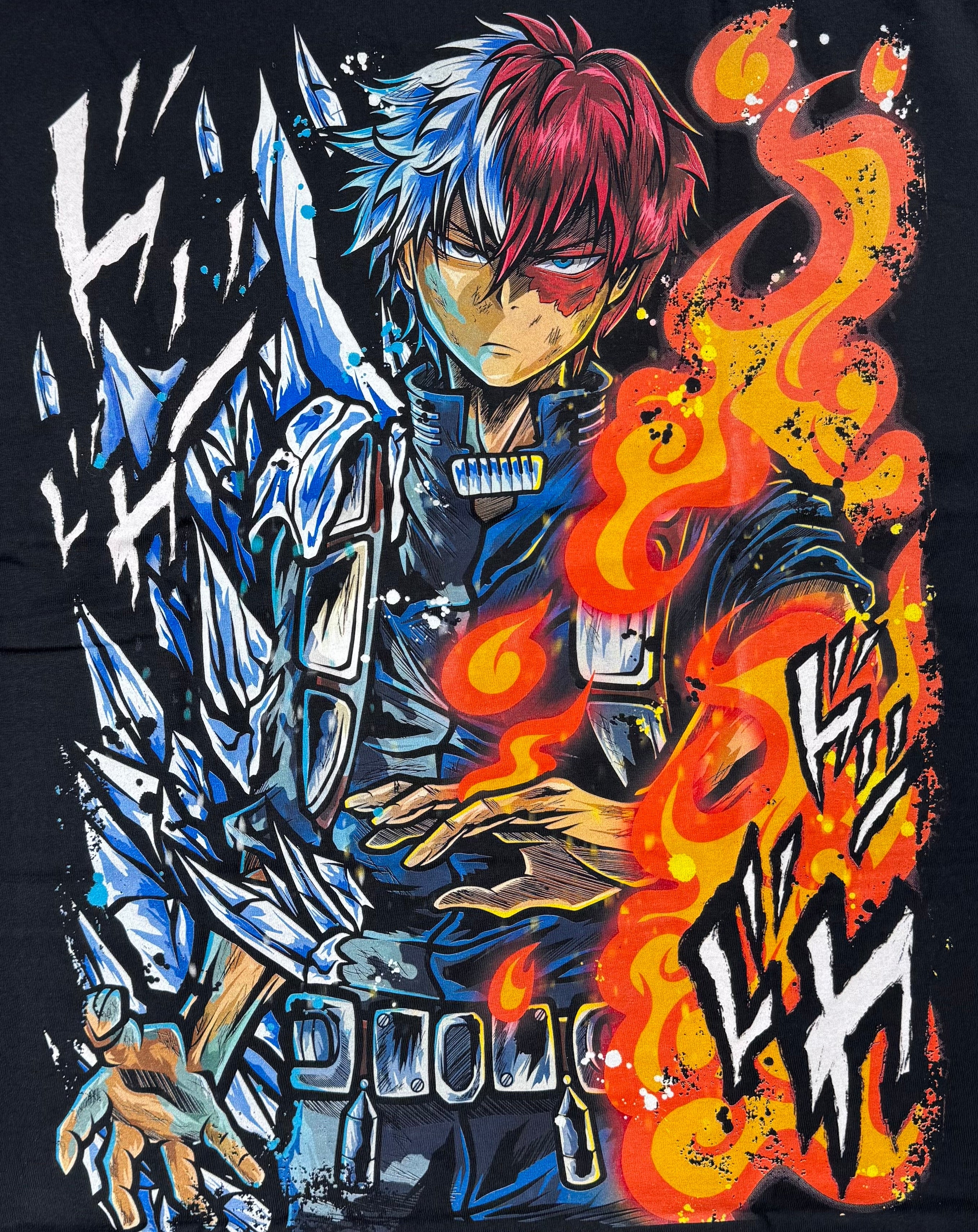 My Hero Academia - Shoto Todoroki - Half Cold, Half Hot - T-Shirt - 2XL