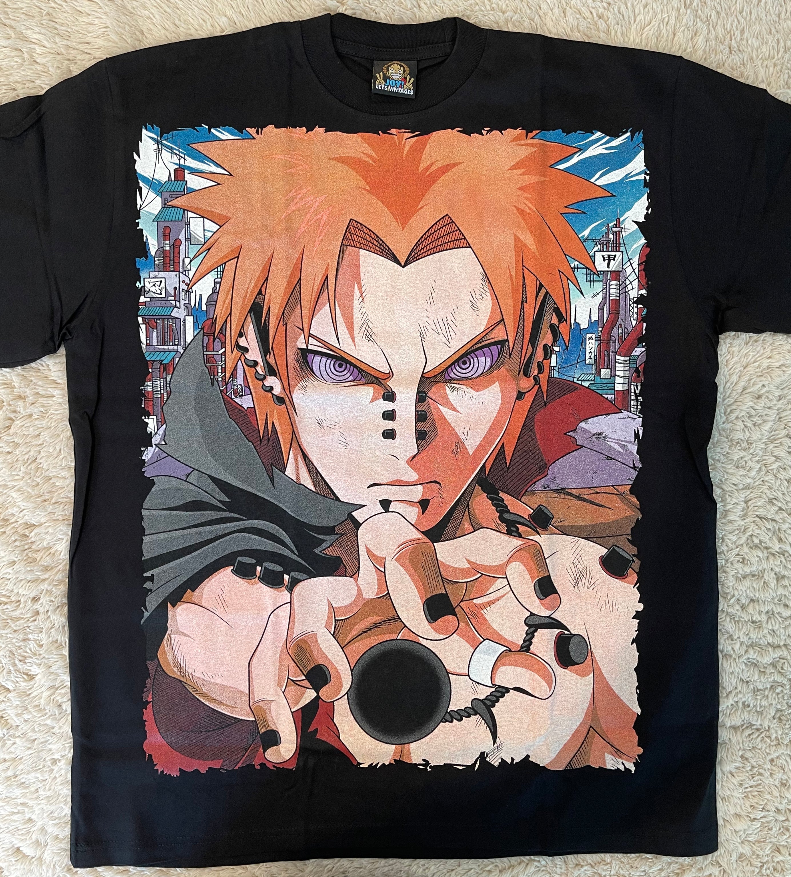Naruto - Naruto vs Yahiko Pain Ball - Faded T-Shirt - XL