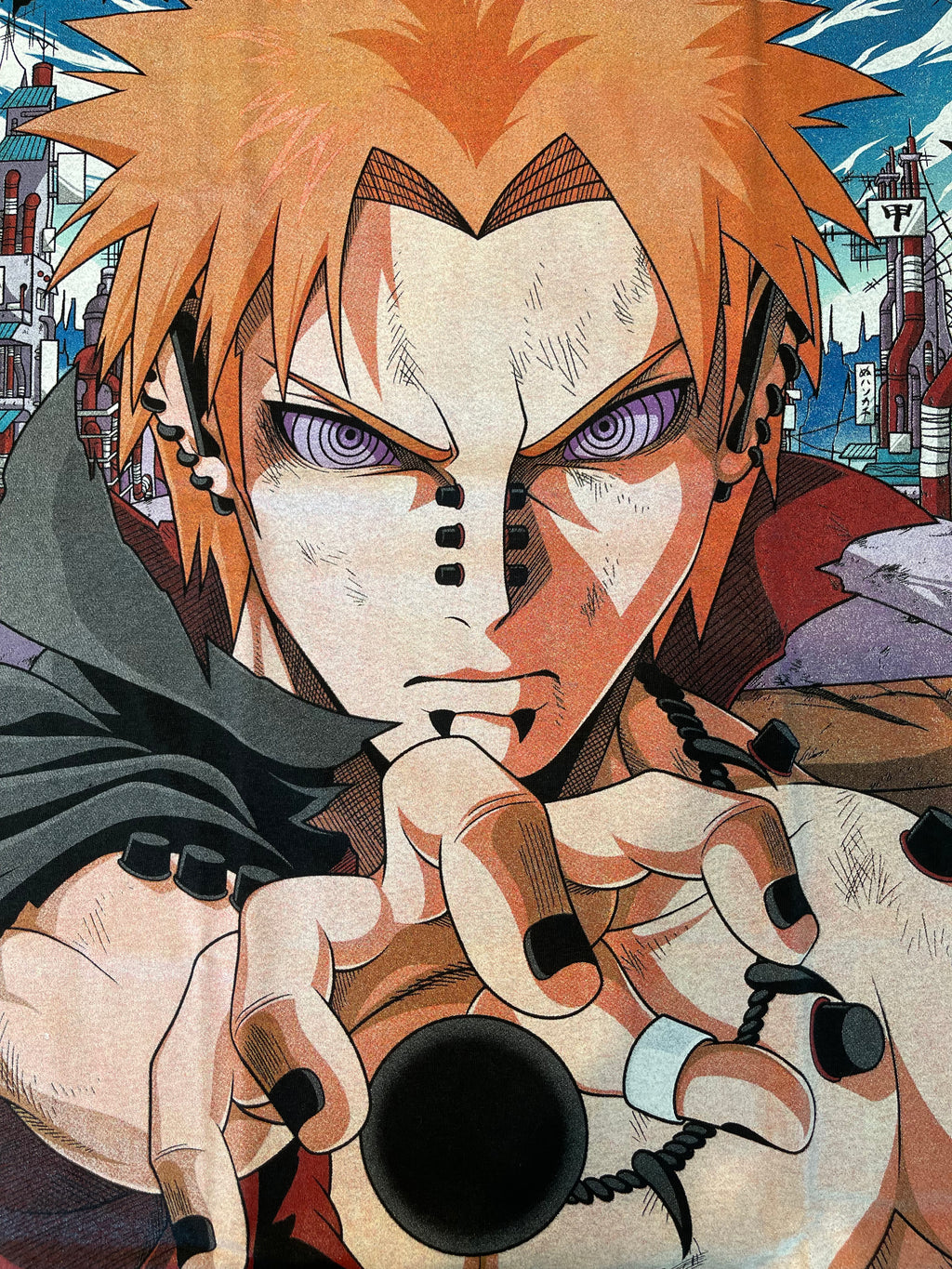 Naruto - Naruto vs Yahiko Pain Ball - Faded T-Shirt - XL