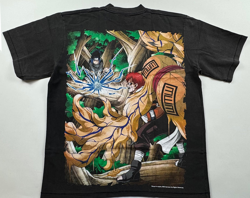 Naruto - Sasuke Uchiha - Chidori vs Gaara - T-Shirt - XL