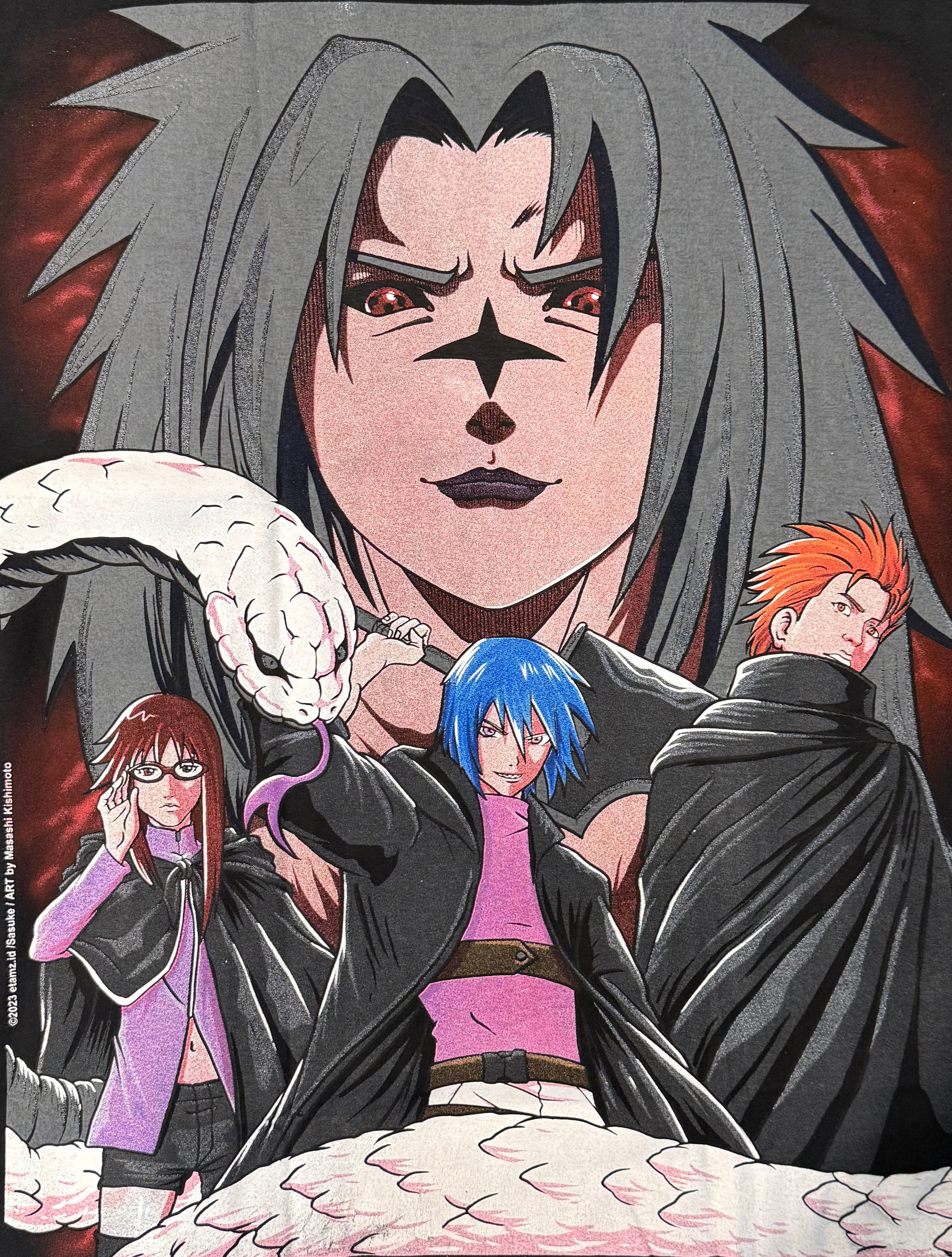 Naruto - Sasuke Uchiha - Cursed Bigface frown - XL