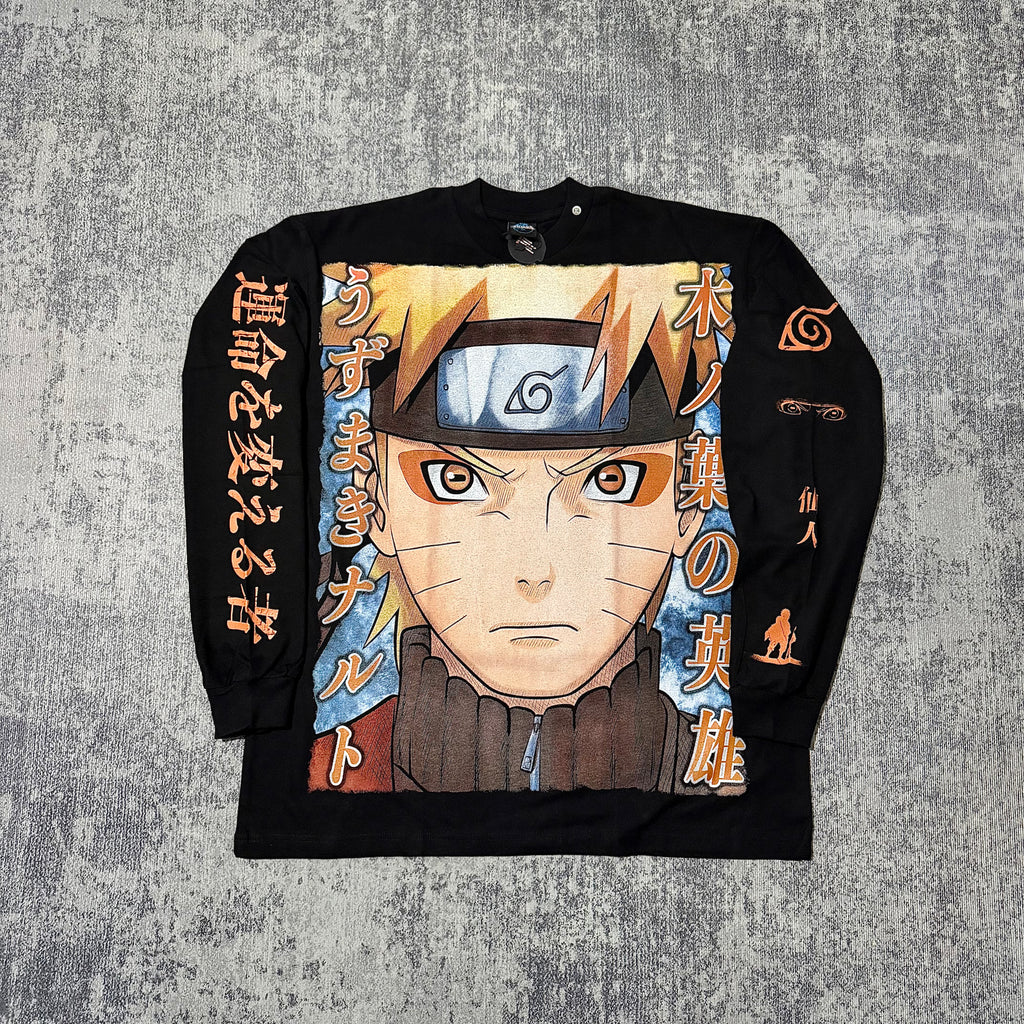 Naruto - Bigface Whiskers - Longsleeve Shirt front