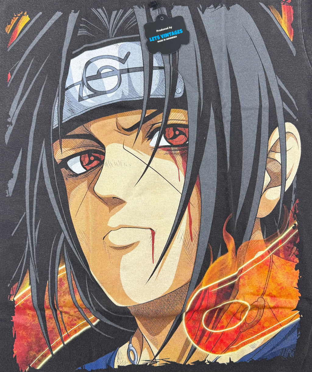 Naruto - Itachi vs Sasuke - final battle - faded black XL - 2 Front Zoom