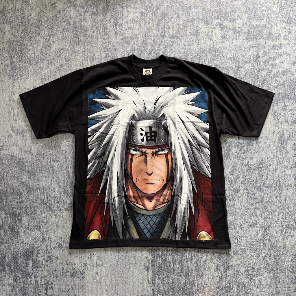 Naruto - Jiraiya - Black T-Shirt front