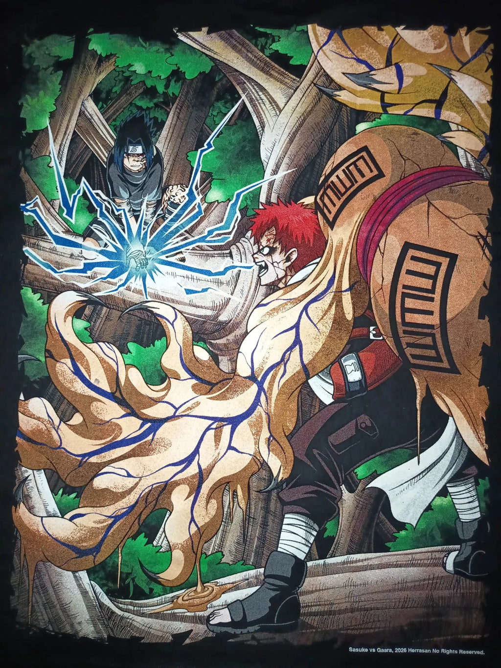 Naruto - Sasuke Chidori back zoom
