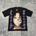 Naruto - Sasuke Smiling Curse - Black T-Shirt front