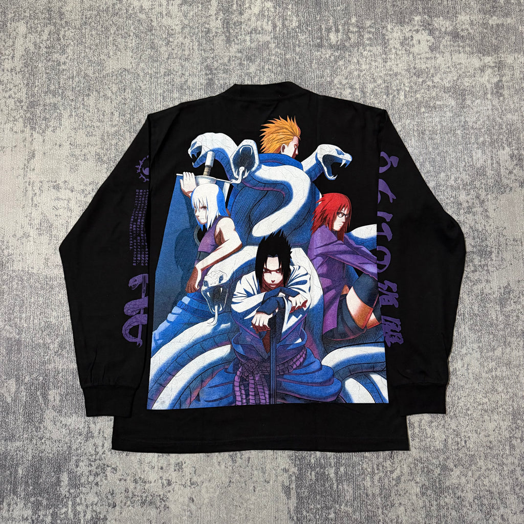 Naruto - Sasuke Snakes - Longsleeve Shirt back