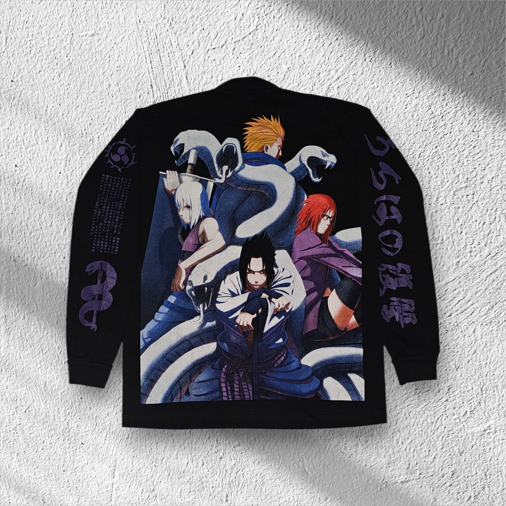 Naruto - Sasuke Snakes - Longsleeve back
