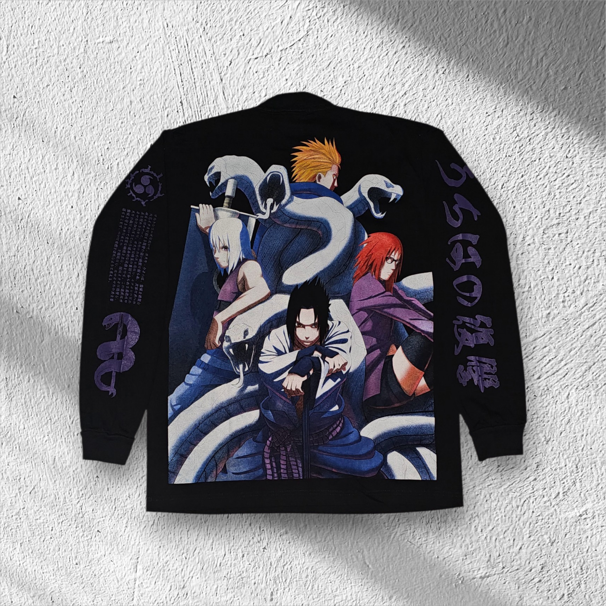 Naruto - Sasuke Snakes - Longsleeve back