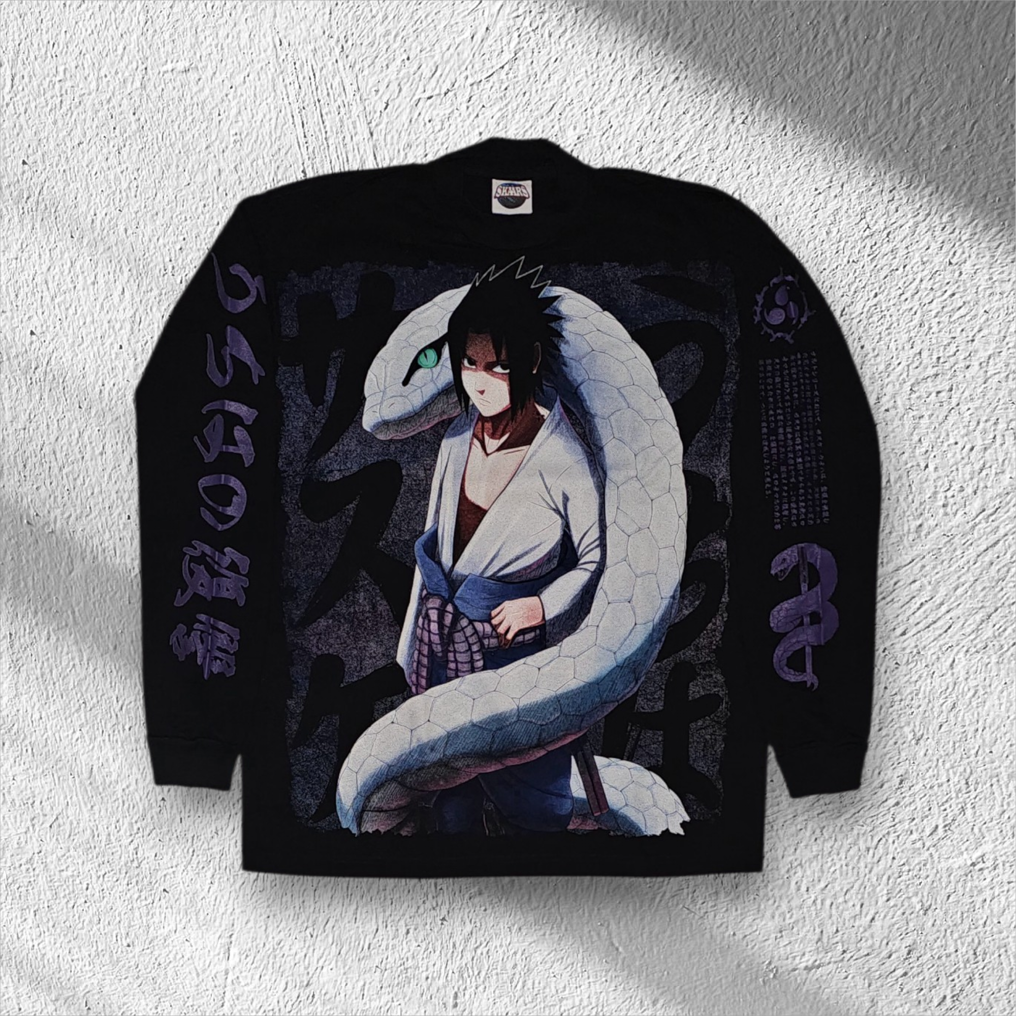 Naruto - Sasuke Snakes - Longsleeve front