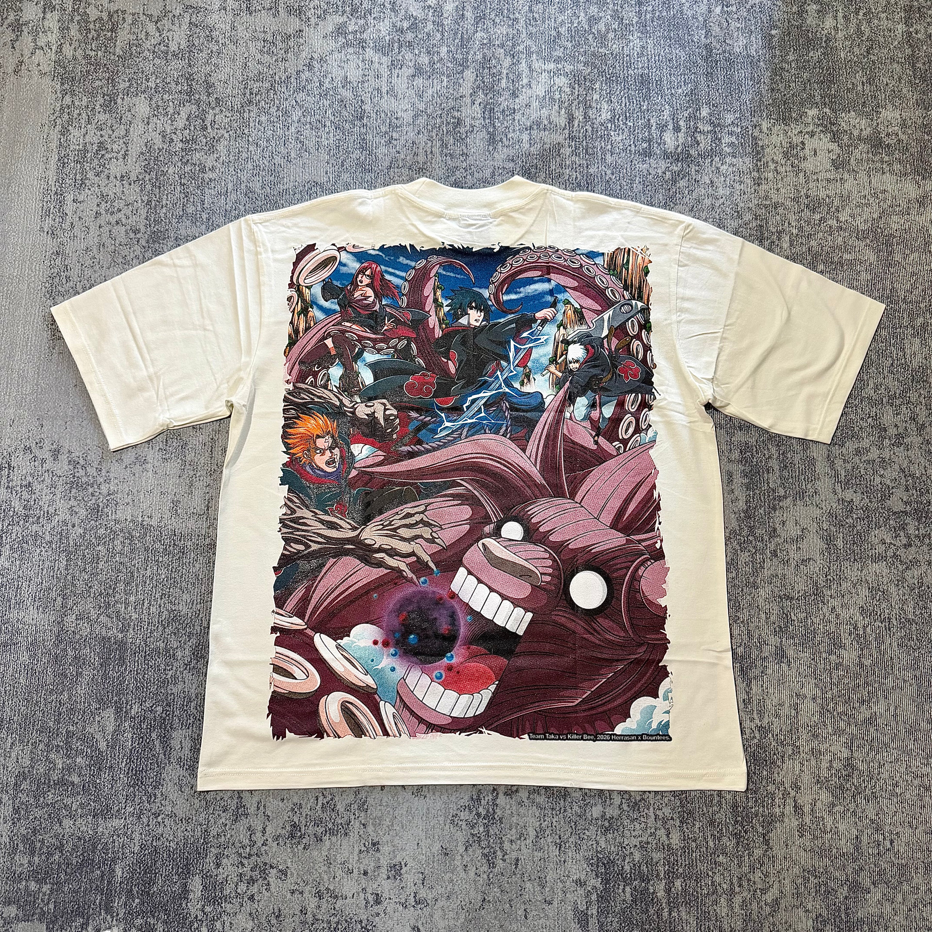 Naruto - Sasuke Sword - White T-Shirt back