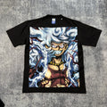 One Piece - Luffy Nika Crazy Face Chest T-Shirt - XL