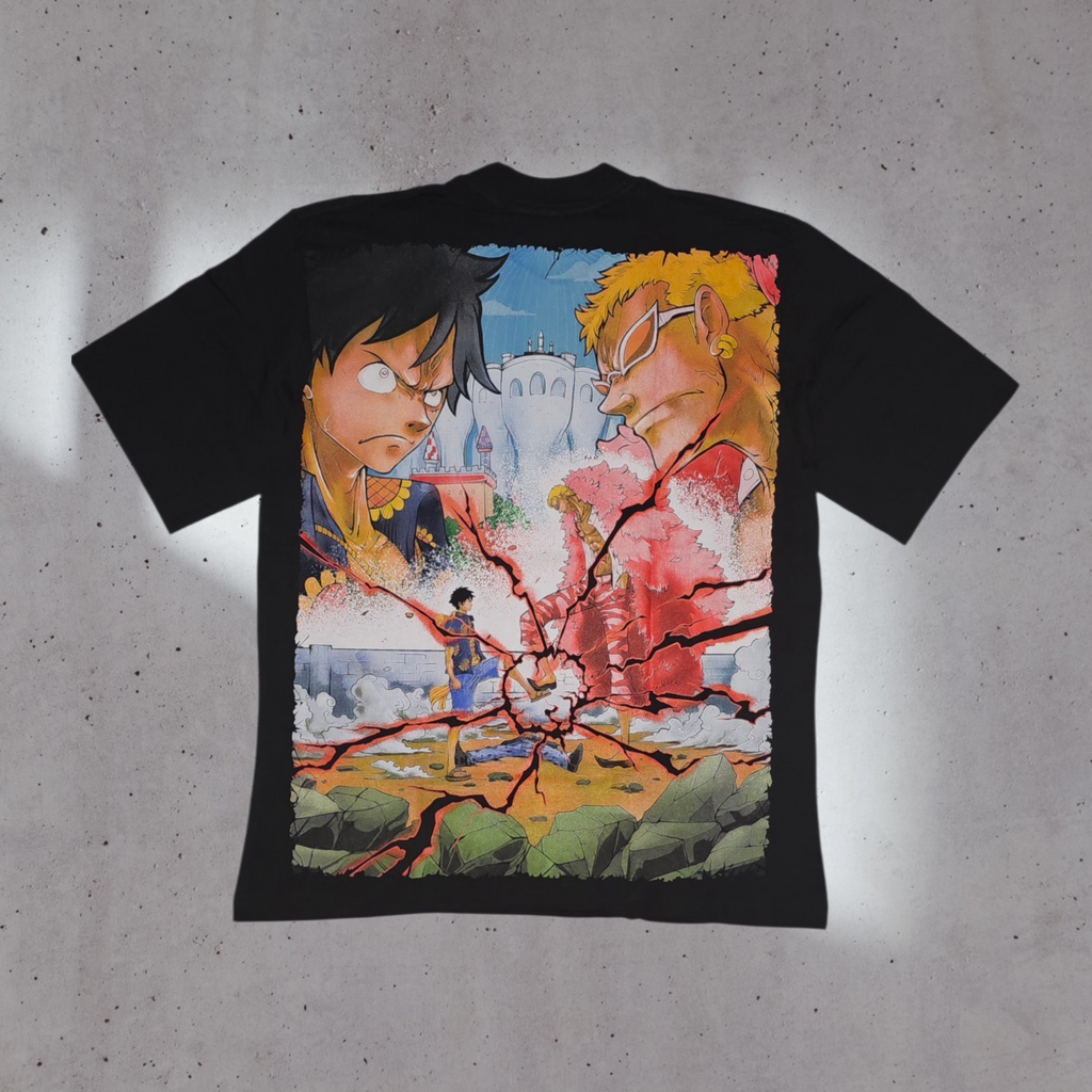 One Piece - Donquixote Doflamingo vs Luffy back