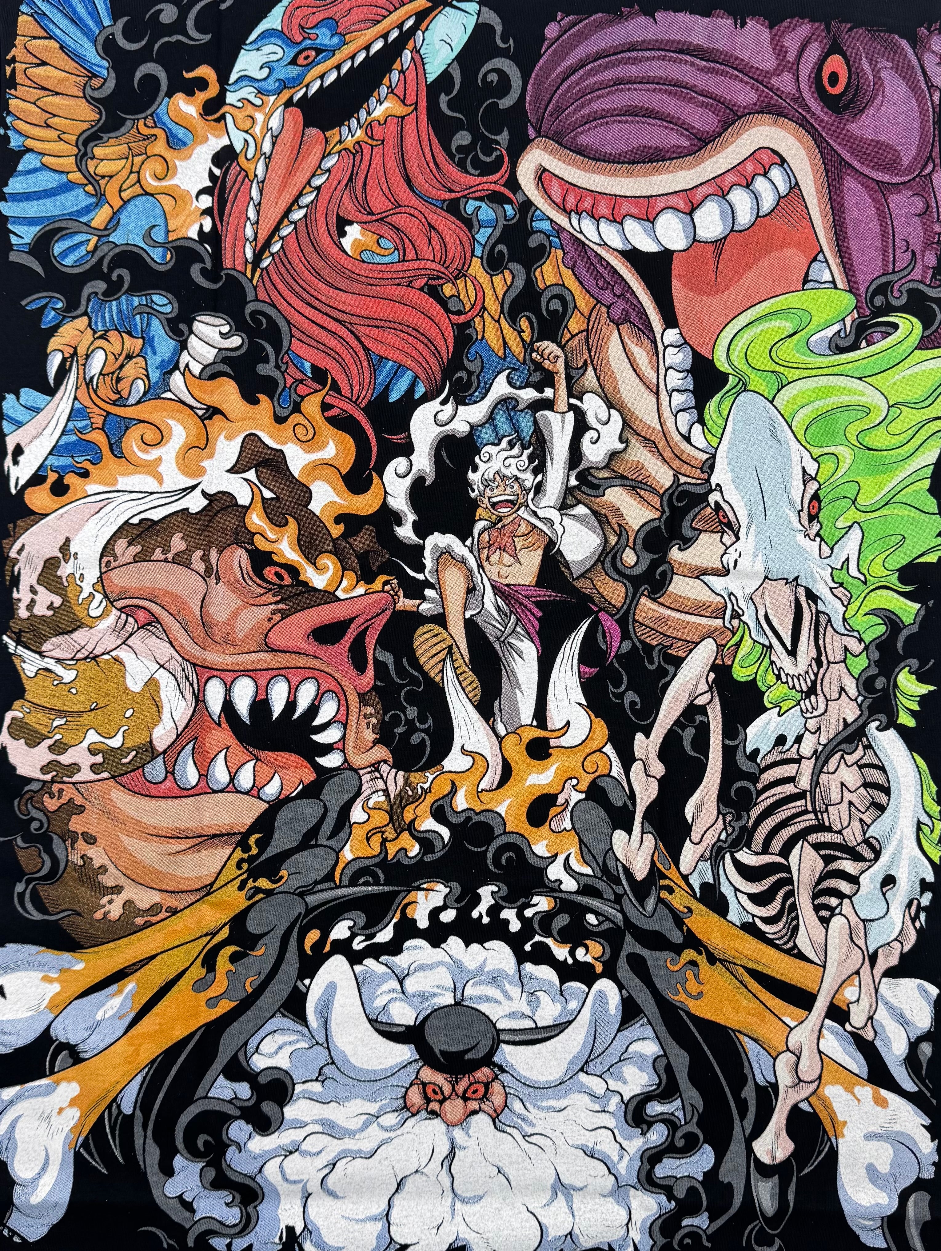 One Piece - Gear 5 - Luffy vs Gorosei Back Zoom