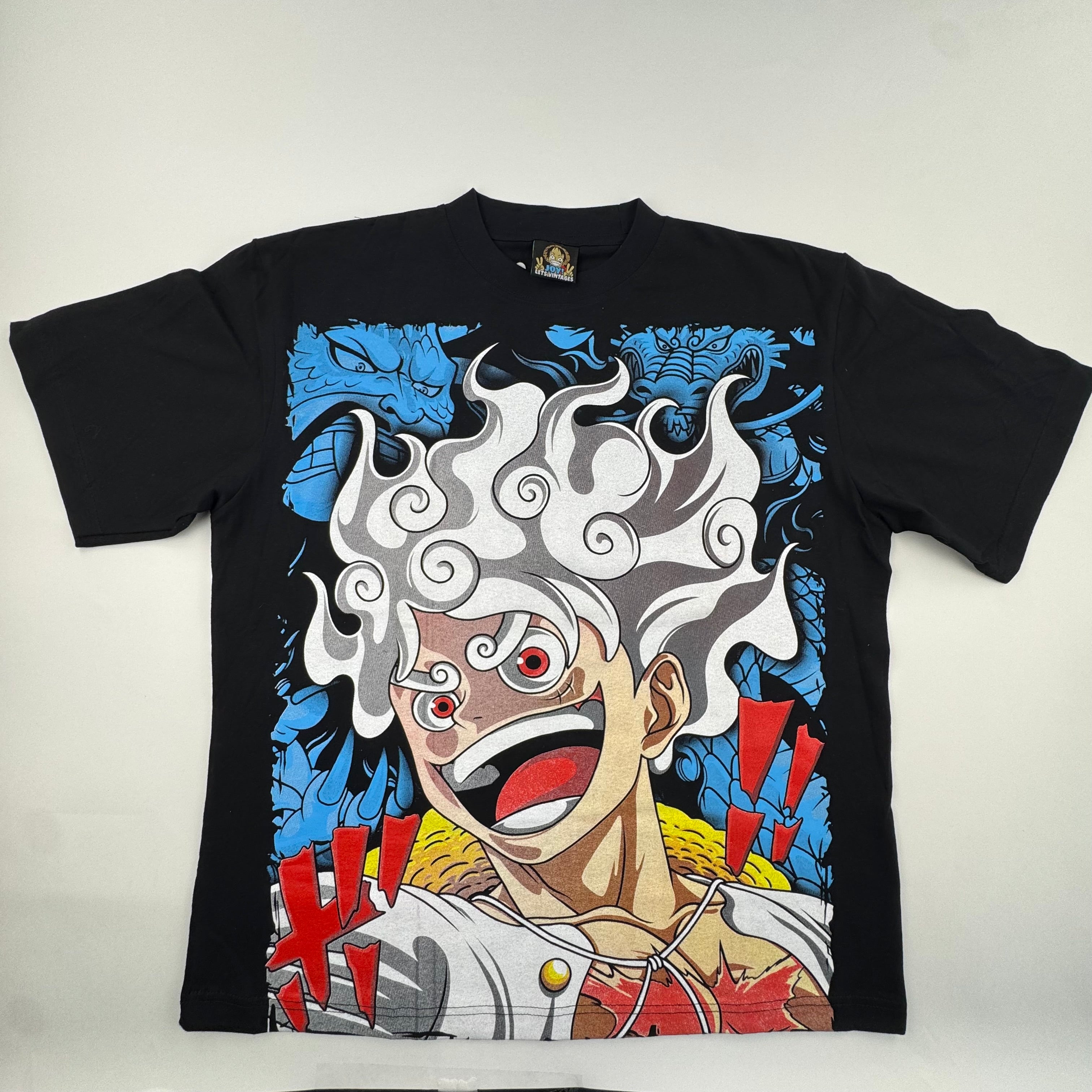 One Piece - Gear 5 - Luffy vs Kaido - L black Front