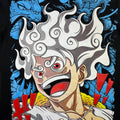 One Piece - Gear 5 - Luffy vs Kaido - L black Front Zoom