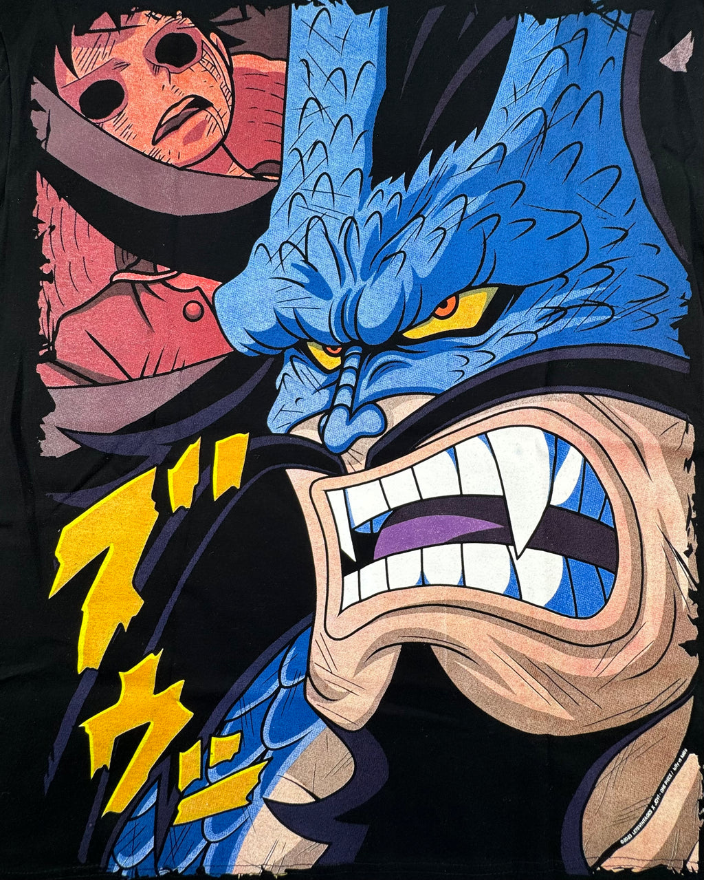 One Piece - Gear 5 - Luffy vs Kaido - black L - 2 Back Zoom