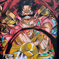 One Piece - Gol D. Roger vs Shirohige - black longsleeve Front Zoom