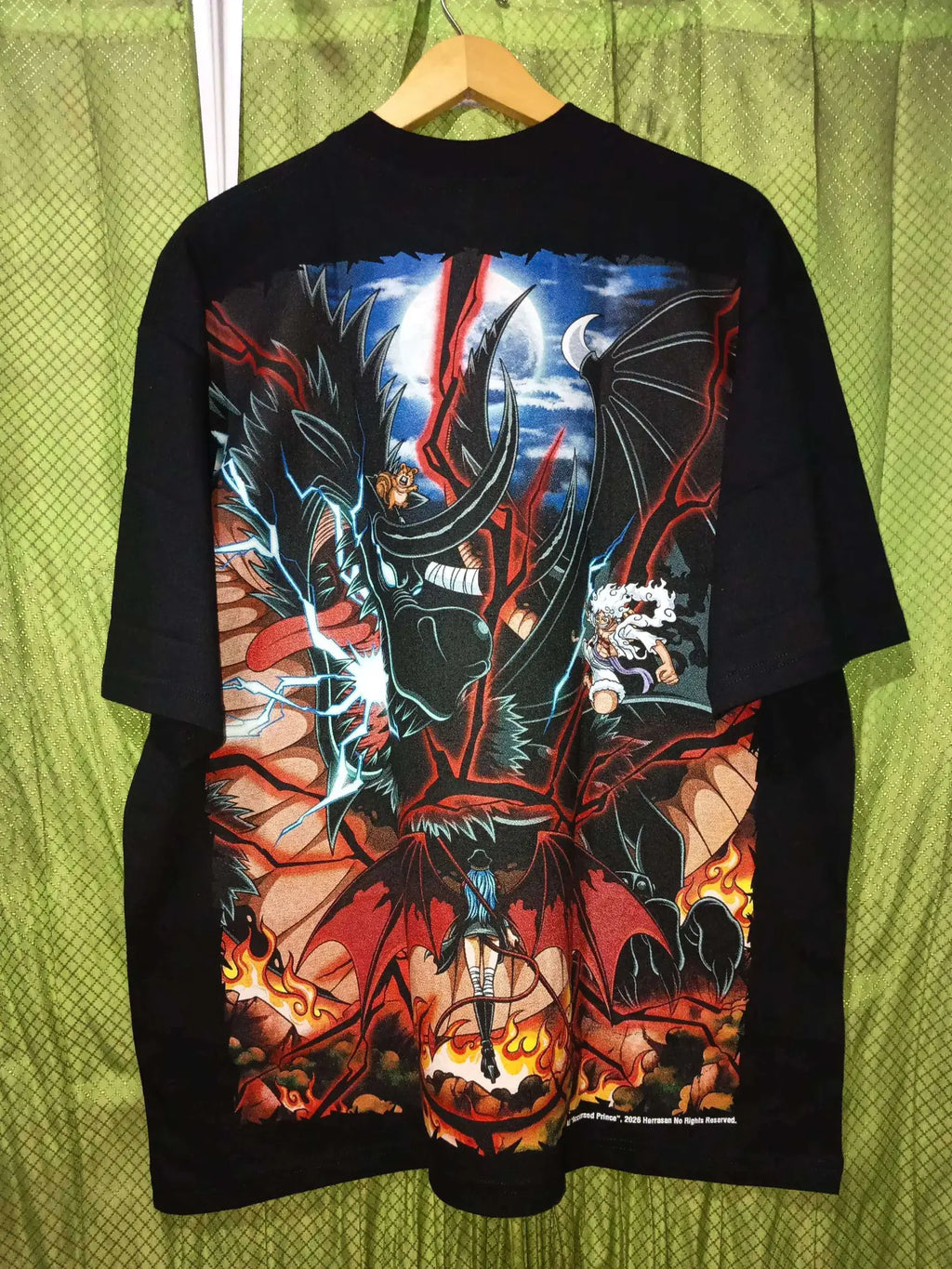 One Piece - Loki and Luffy - Black T-Shirt - XL back