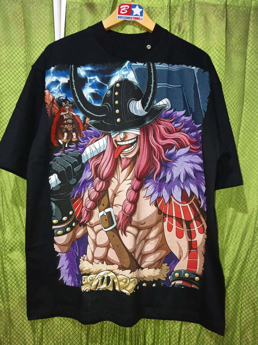 One Piece - Loki and Luffy - Black T-Shirt - XL front