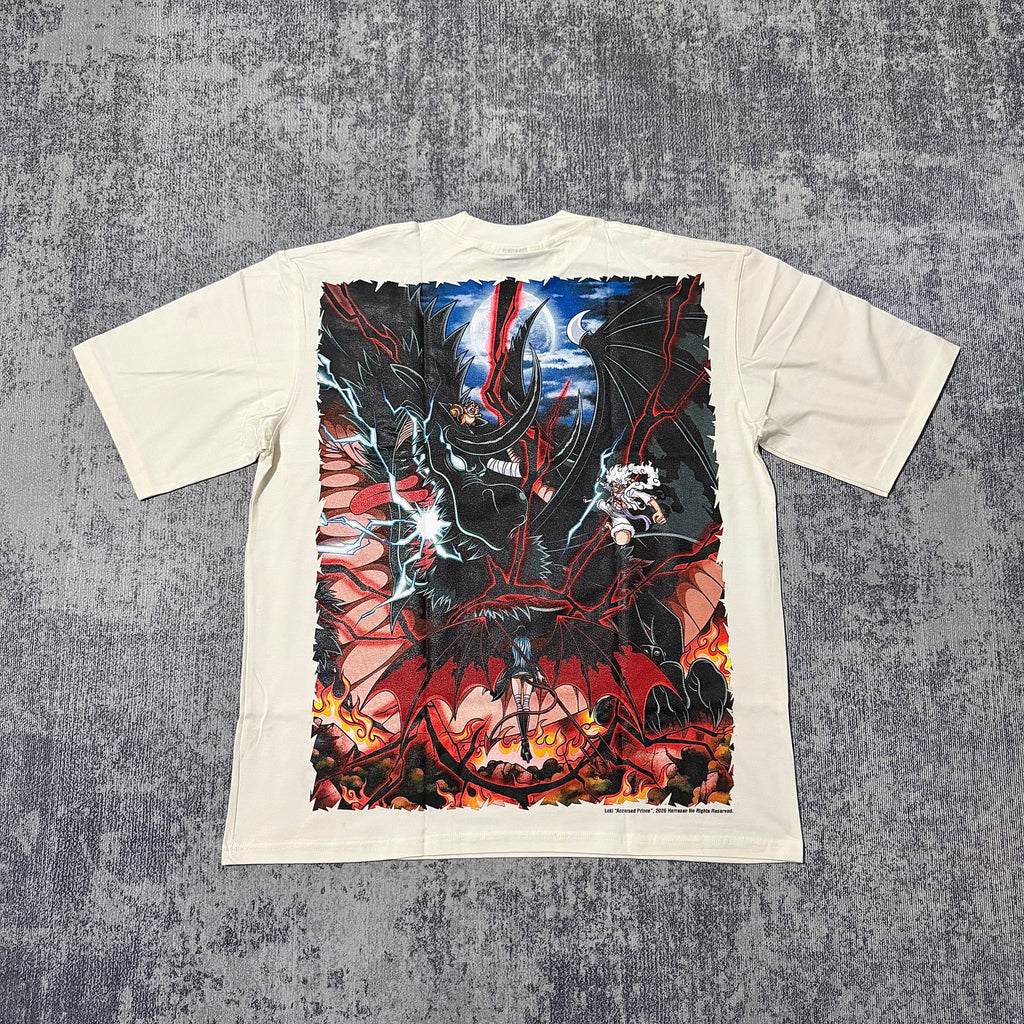 One Piece - Loki and Luffy - White T-Shirt back