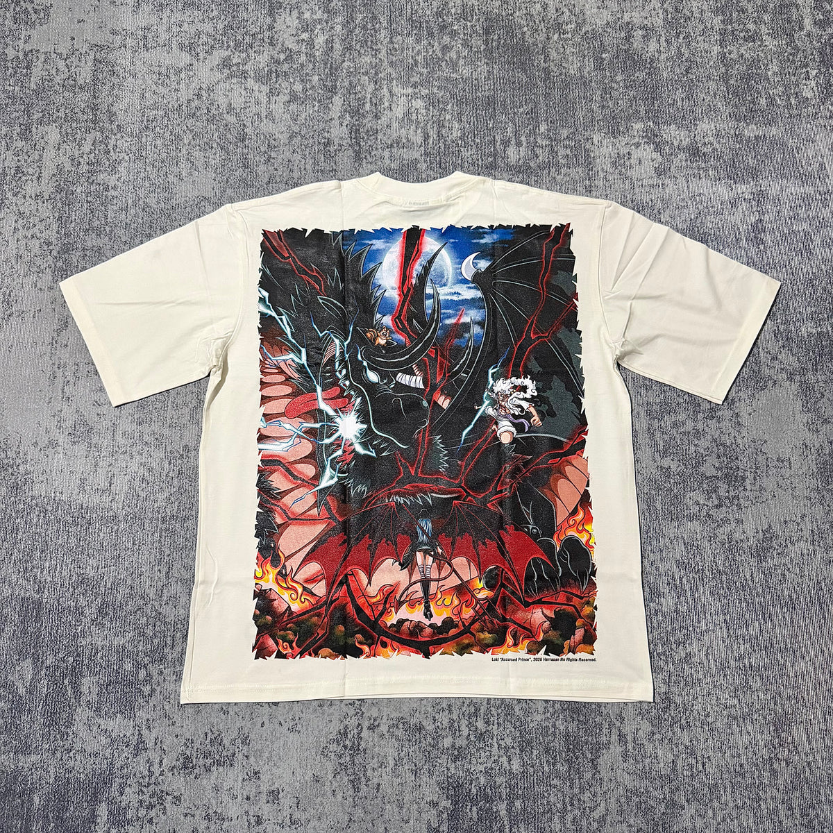 One Piece - Loki and Luffy - White T-Shirt back