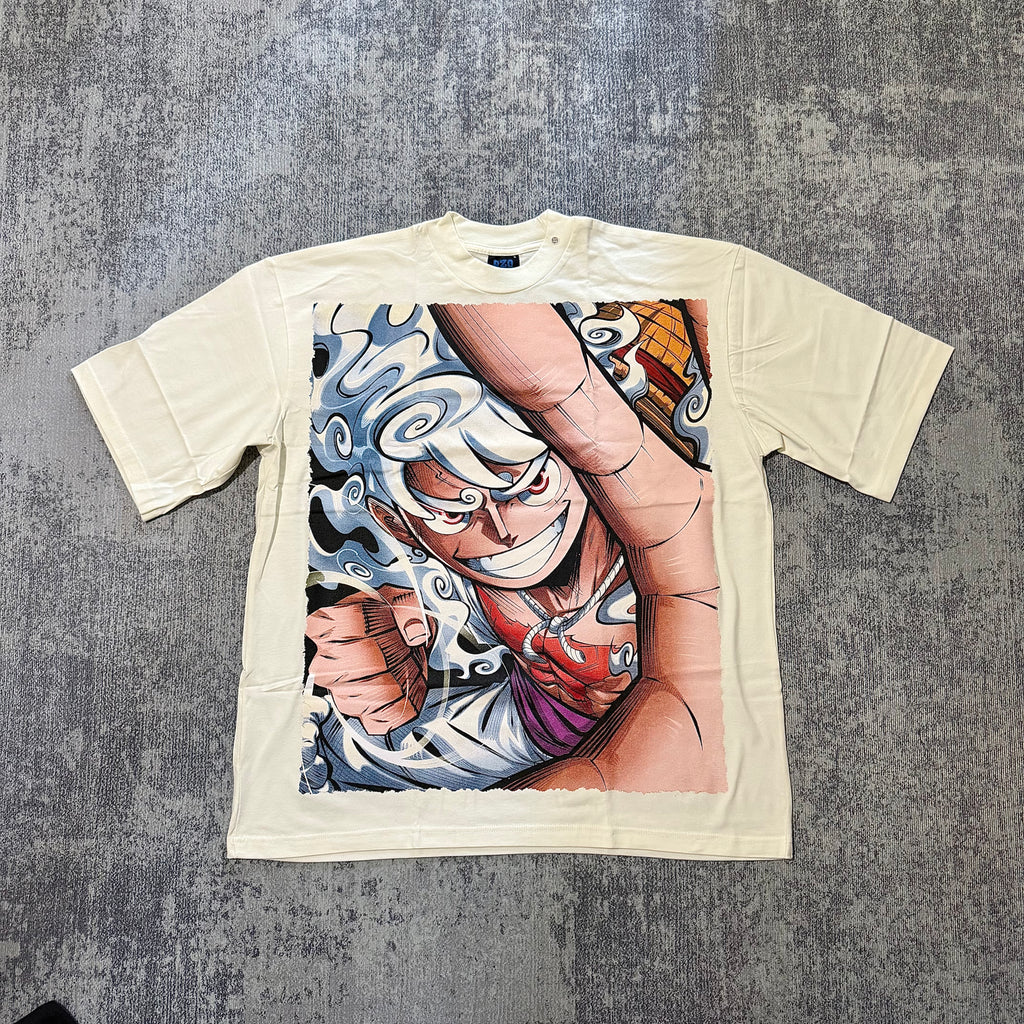 One Piece - Luffy Nika Hand - White T-Shirt front