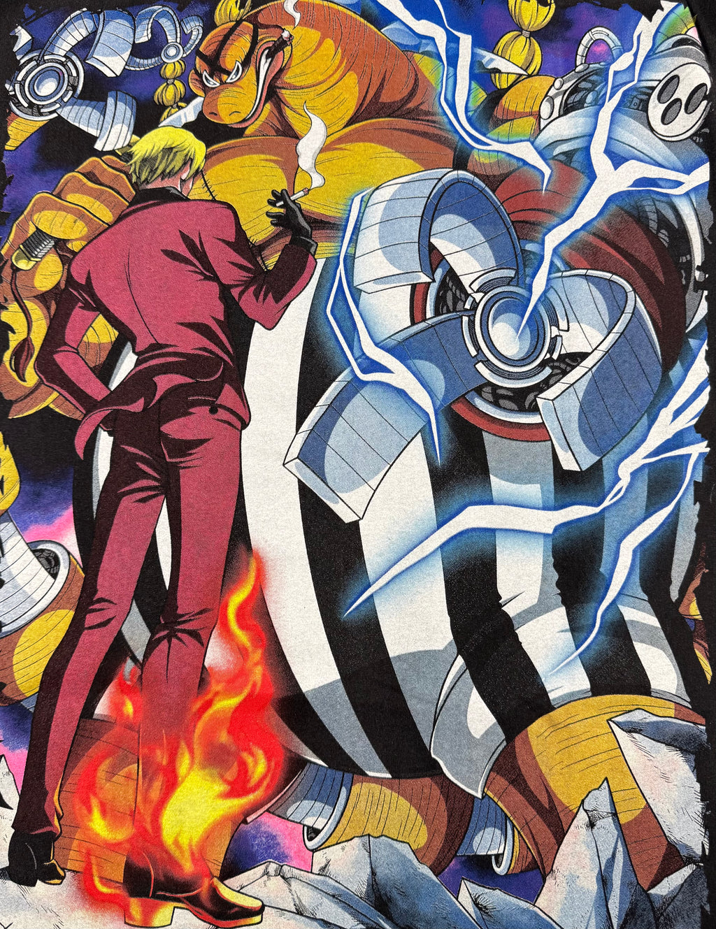 One Piece - Sanji vs Queen Back Zoom