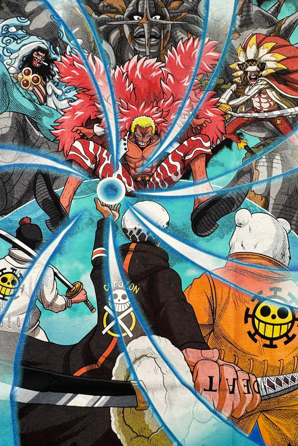 One Piece - Trafalgar Law vs Doffy - black XL Back Zoom