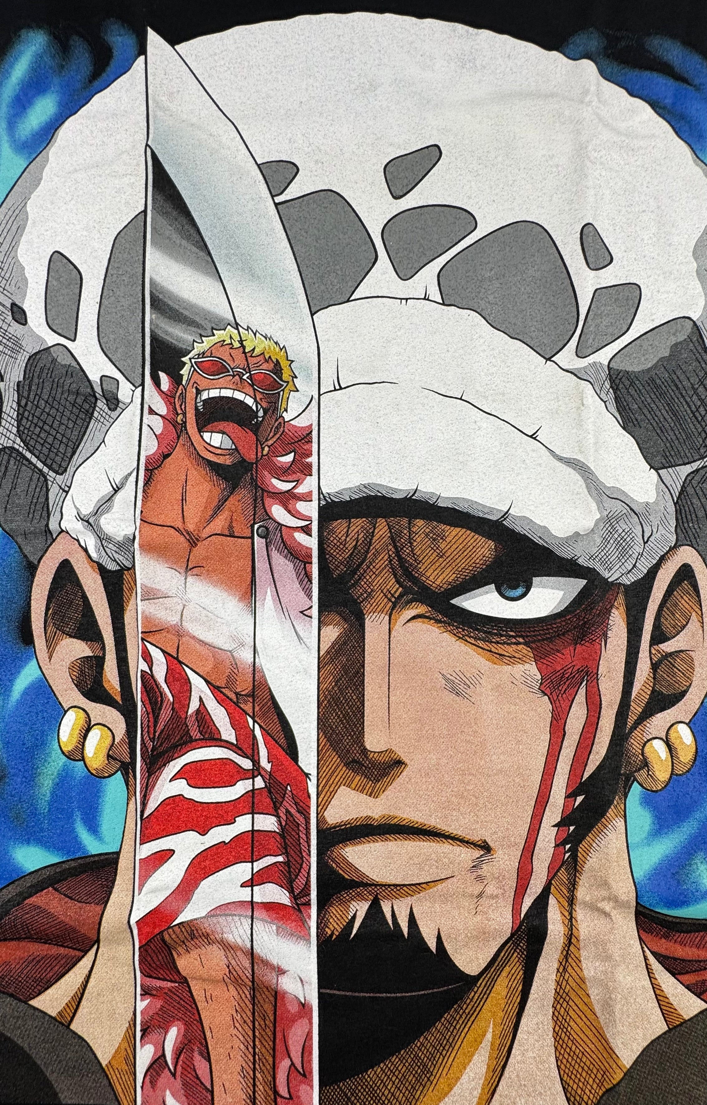 One Piece - Trafalgar Law vs Doffy - black XL Front Zoom
