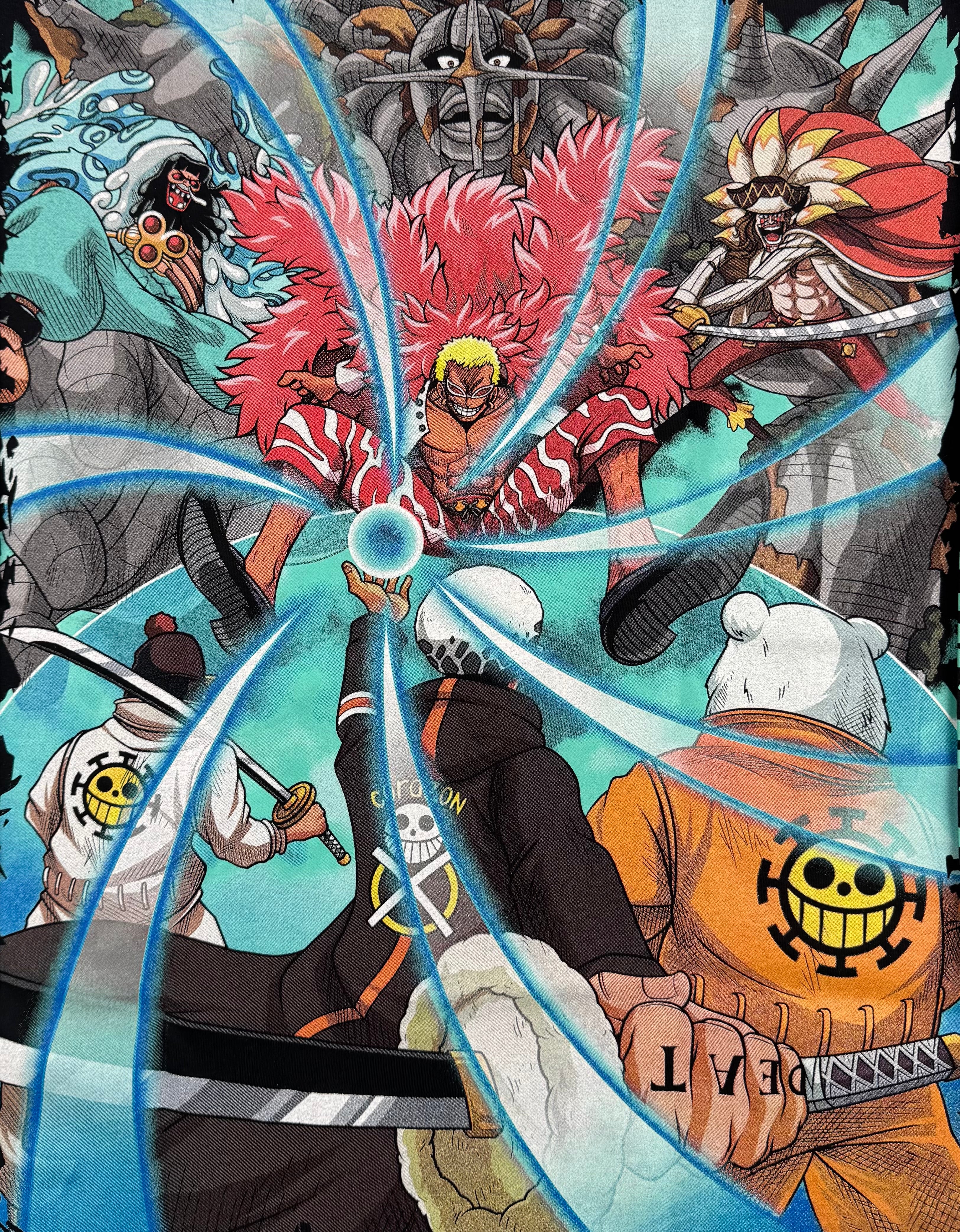 One Piece - Trafalgar Law vs Doffy - longsleeve L Back Zoom