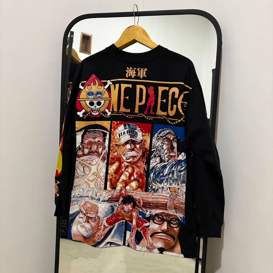One Piece - Whitebeard, Edward Newgate  - Longsleeve Shirt back