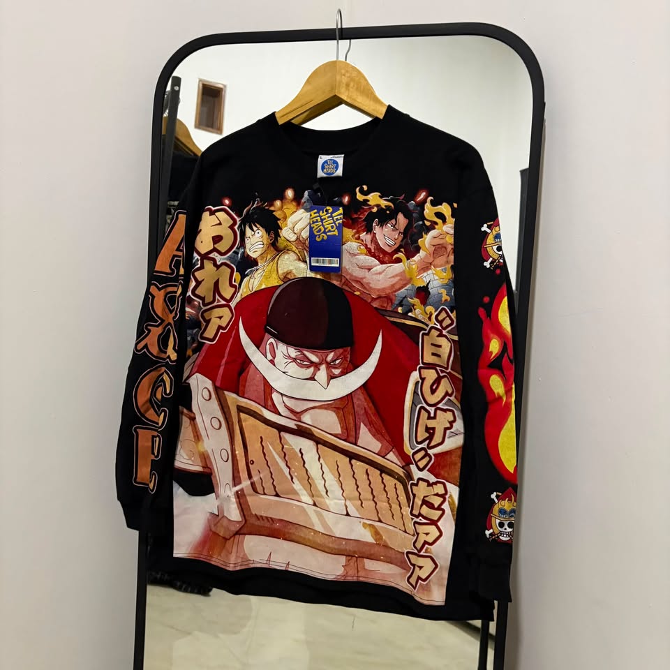 One Piece - Whitebeard, Edward Newgate  - Longsleeve Shirt front