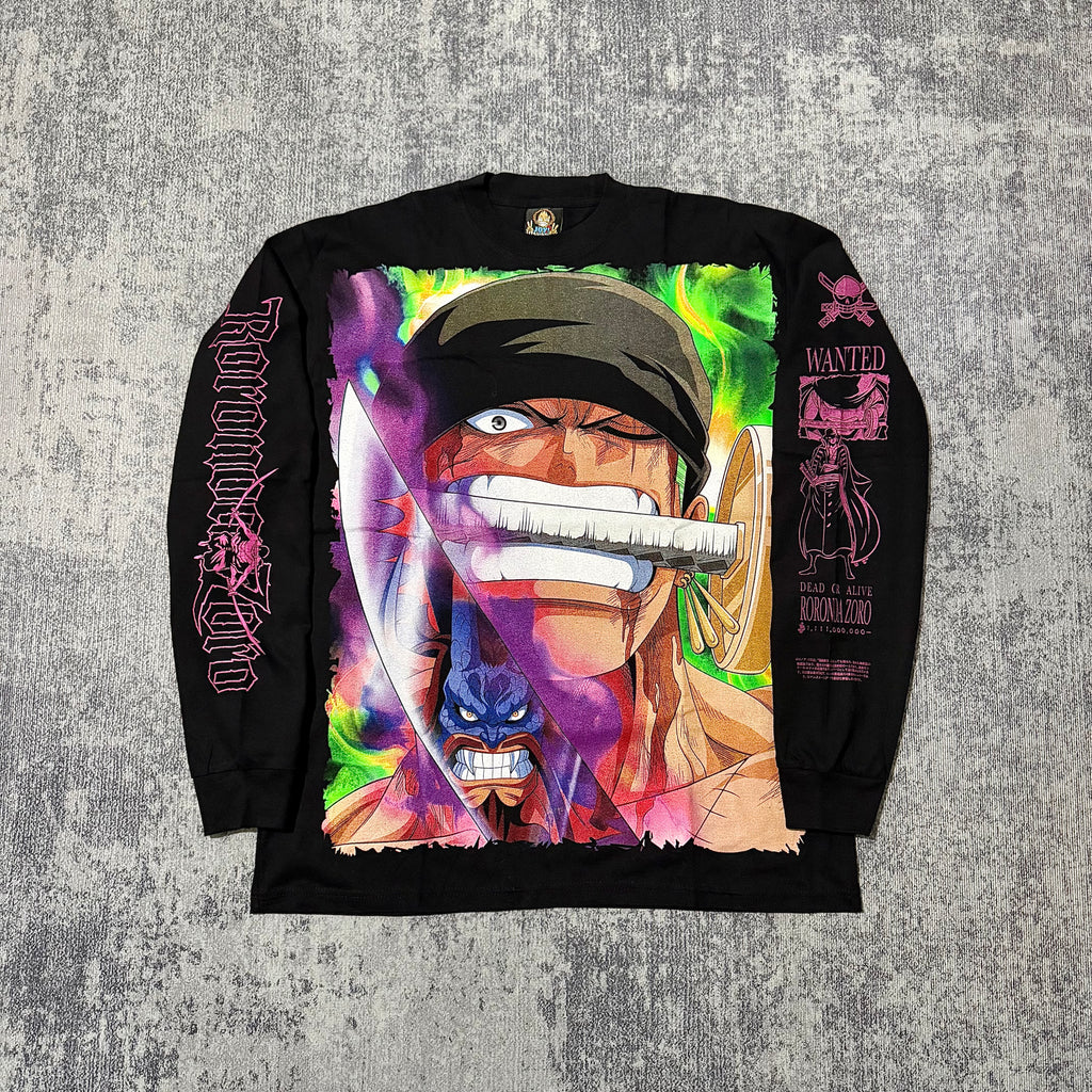 One Piece - Zoro vs Kaido - Longsleeve Shirt front