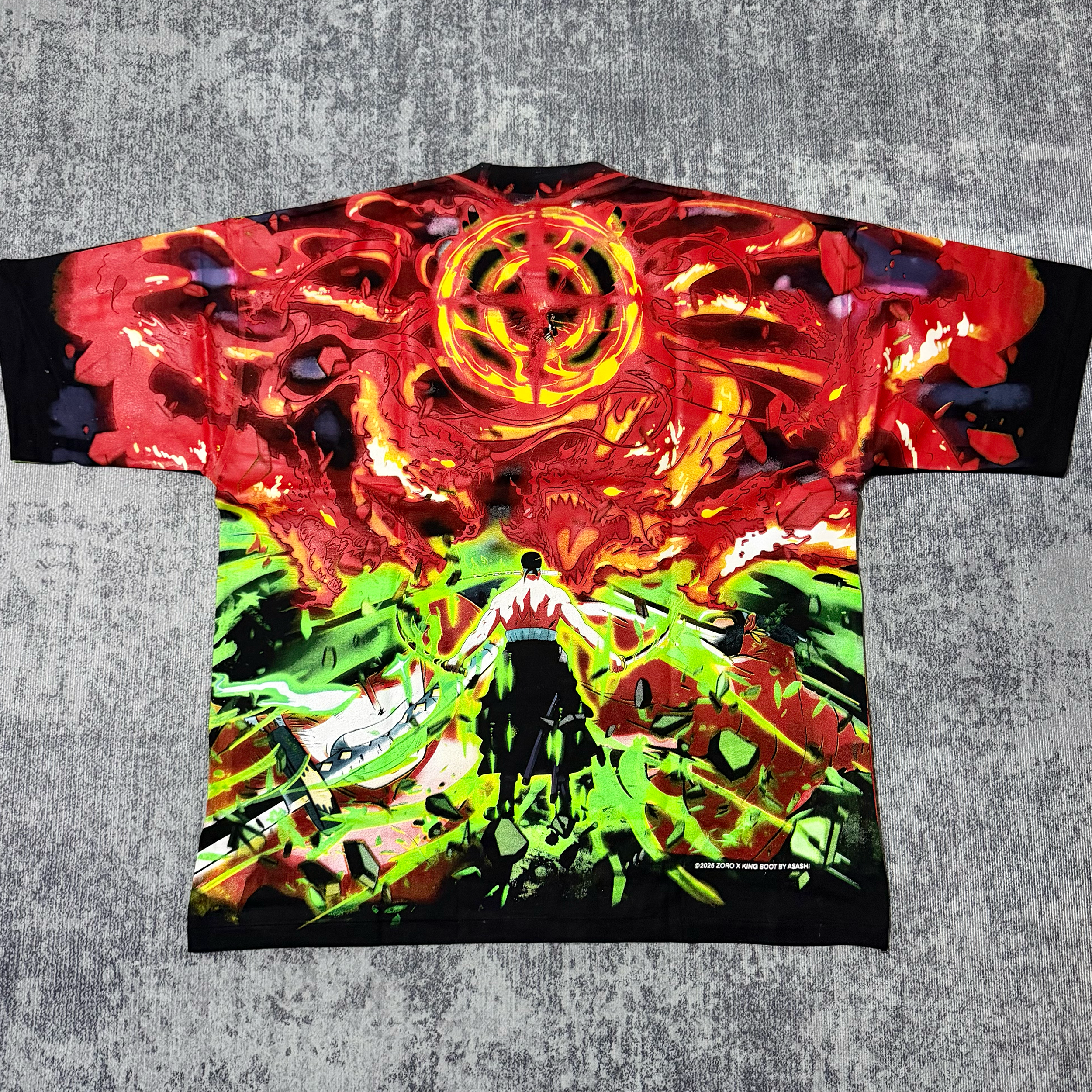 One Piece - Zoro vs King Alber - AOP T-Shirt - XL back