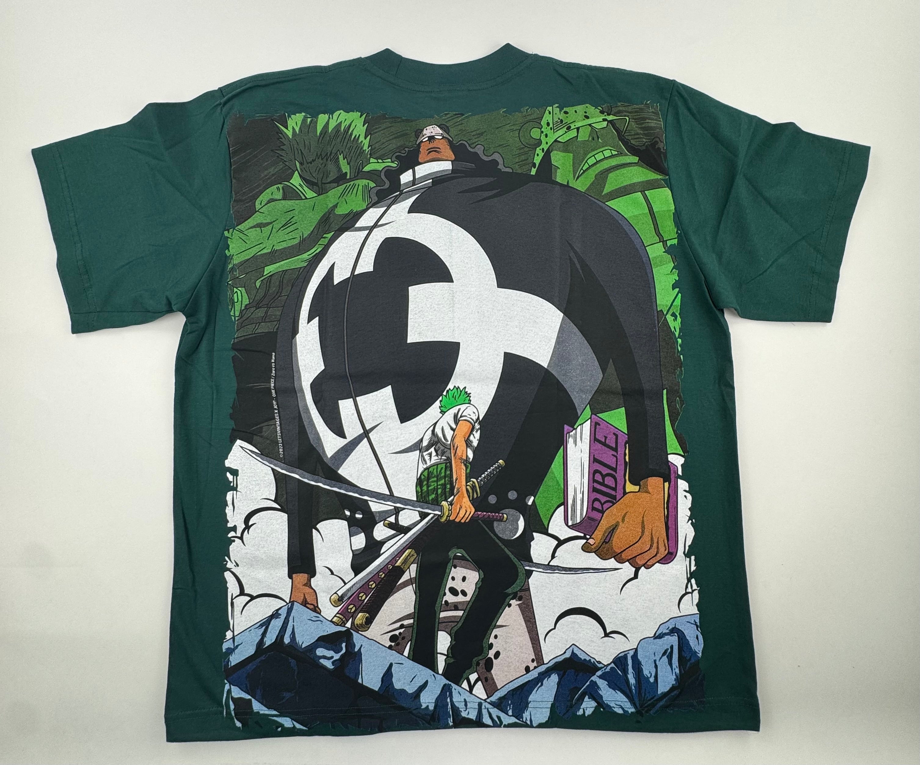 One Piece - Zoro vs Kuma - green shirt L Back