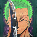 One Piece - Zoro vs Kuma - green shirt L Front Zoom