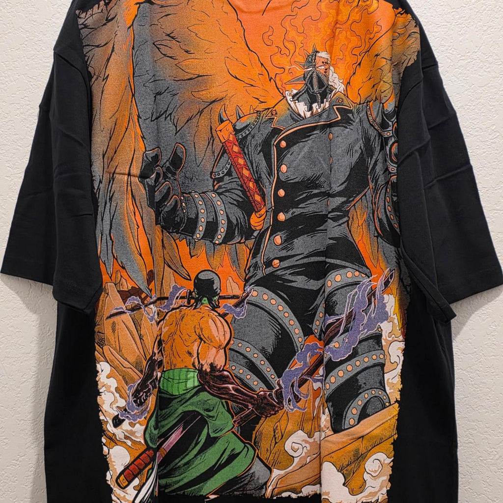 One Piece Roronoa Zoro vs Alber King the Wildfire back