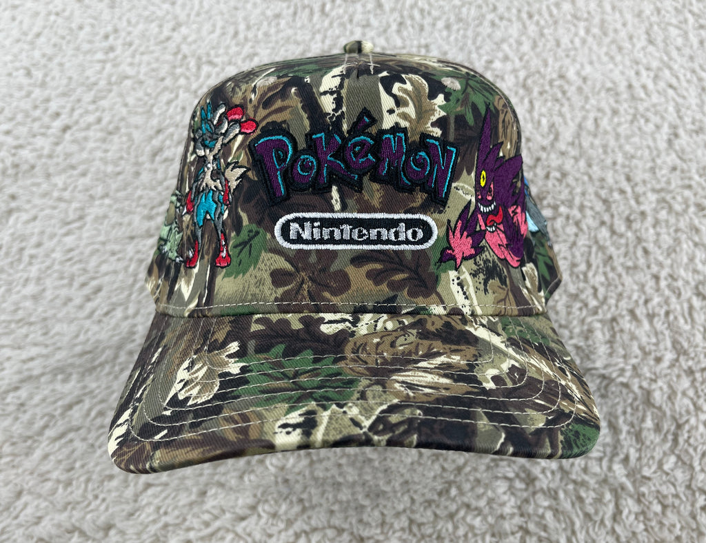 Pokemon - Nintendo Embroidered Camo Hat front